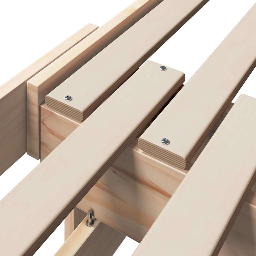 Extendable Bed Frame for Kids Other Brown 80 x 130 / 165 / 200 cm